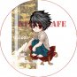 Pin Badge/Button Death Note: L Version 1