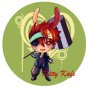 Pin Badge/Button D, Gray-man: Lavi (Angel)
