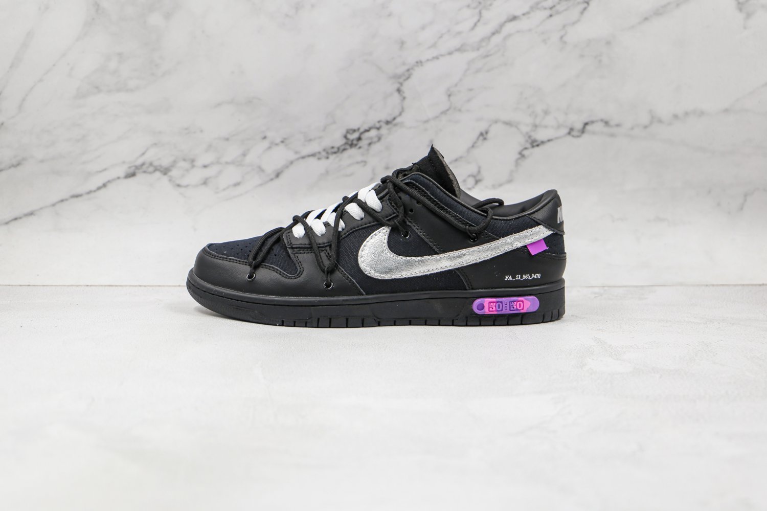 Nike Dunk Low Off White The 50 Lot 50 Black