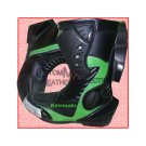Kawasaki Motorbike Leather Racing Shoe/Biker Leather Shoe Kawasaki Motorbike Leather Racing Shoe/Biker Leather Shoe