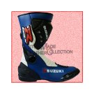 Suzuki Motorbike Leather Racing Shoes / Motorcycle Racing Boots Suzuki Motorbike Leather Racing Shoes / Motorcycle Racing Boots