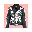 BONES FLAT-TRACK Motorcycle Leather Jacket/Biker Leather Jacket
