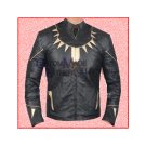 Black Panther Motorcycle Leather Jacket /Captain Amica Civil War Motorcycle Leather Jacket