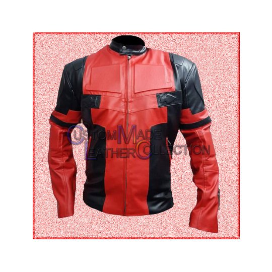 Deadpool Motorbike Leather Jacket / Deadpool Jacket