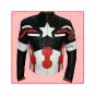 Captain America Motorbike Racing Leather Jacket/Biker Leather Jacket