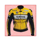 Yamaha R, R1, R2 Yellow Motorbike Racing Leather Jacket