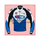Yamaha White Blue Motorbike Racing Leather Jacket