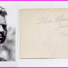 1932 Los Angeles Javelin Olympian KEN CHURCHILL Autograph 1932 & Pict
