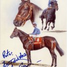 Great Scottish Jockey WILLIE CARSON Hand Signed Photo Card