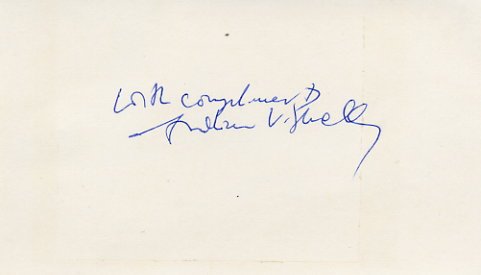 1977 Nobel Medicine ANDREW SCHALLY Hand Signed Card 1970s