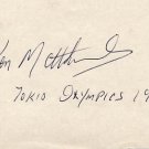 1964 Tokyo 20km Walk Gold KEN MATTHEWS  Autograph
