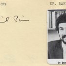 American Historian & Author DANIEL PIPES Hand Signed Card 1990
