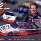 Three-Time NASCAR Champion Driver DARRELL WALTRIP Hand Signed Western Auto Photo Card 7x9
