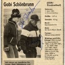 1984 Sarajevo & 1988 Calgary Speed Skating Medalist GABI SCHONBRUNN & Coach Autographs 1984