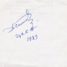 1930s Soviet Track Star & Coach PYOTR STEPANOV  Autograph from 1989