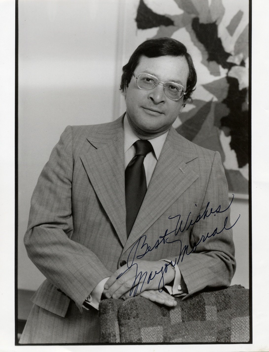 1978-86 1st Black Mayor of New Orleans ERNEST MORIAL Signed Photo 7x9 ...