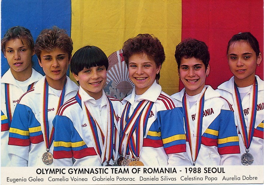 Camelia Voinea 1988 Seoul Gymnastics Medalists CAMELIA VOINEA & CELESTINA POPA Signed