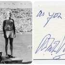 1932 Olympics T&F 400m Hurdles Gold ROBERT TISDALL Autograph Note Signed 1980s