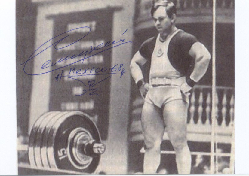 1968 Olympics Weightlifting Gold BORIS SELITSKY Hand Signed Photo 4x6