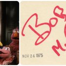 Sesame Street TV Legend BOB McGRATH Orig Autographed Card from 1975
