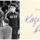 1964 Tokyo Olympics Wrestling Gold KAZIM AYVAZ  Orig Autograph 1980s
