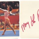 1984 Olympics Gymnastics All-Around Gold MARY LOU RETTON Signed Photo Card 4x6