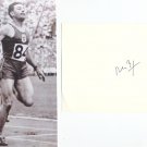 1948 London T&F Olympian '46 ECh 4x100m Silver JULIEN LE BAS Orig Autograph 1980s