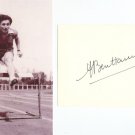 T&F 1950 1st European Pentathlon Champion ARLETTE BEN HAMO Orig Autograph 1980s