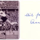 1936 Berlin Olympics T&F 80m Hurdles Silver ANNI STEUER Orig Autograph 1980s