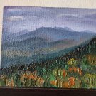 original modern painting landscape mountains Small wall art 8x10 hand painted art