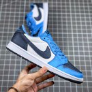 Air Jordan 1 Low Dark Blue White Men And Women Basketball Shoes