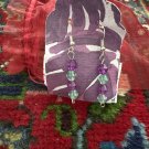 Purple and teal dangles