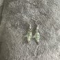 Misty Green/Pearl earrings