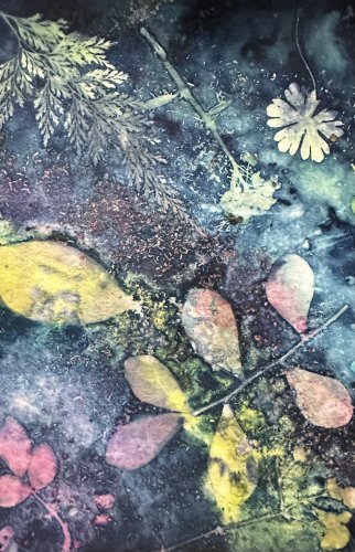 Colorful cyanotype