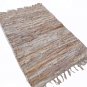 Leather Rug for Fireplace Fireproof Carpet BEIGE Hearth Fire Resistant Mat Rug