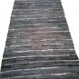Leather Rug for Fireplace Fireproof Carpet SHINY GRAY Hearth Fire Resistant Mat Rug