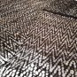 Leather Rug for Fireplace Fireproof Carpet WHITE BLACK Geometric Hearth Fire
