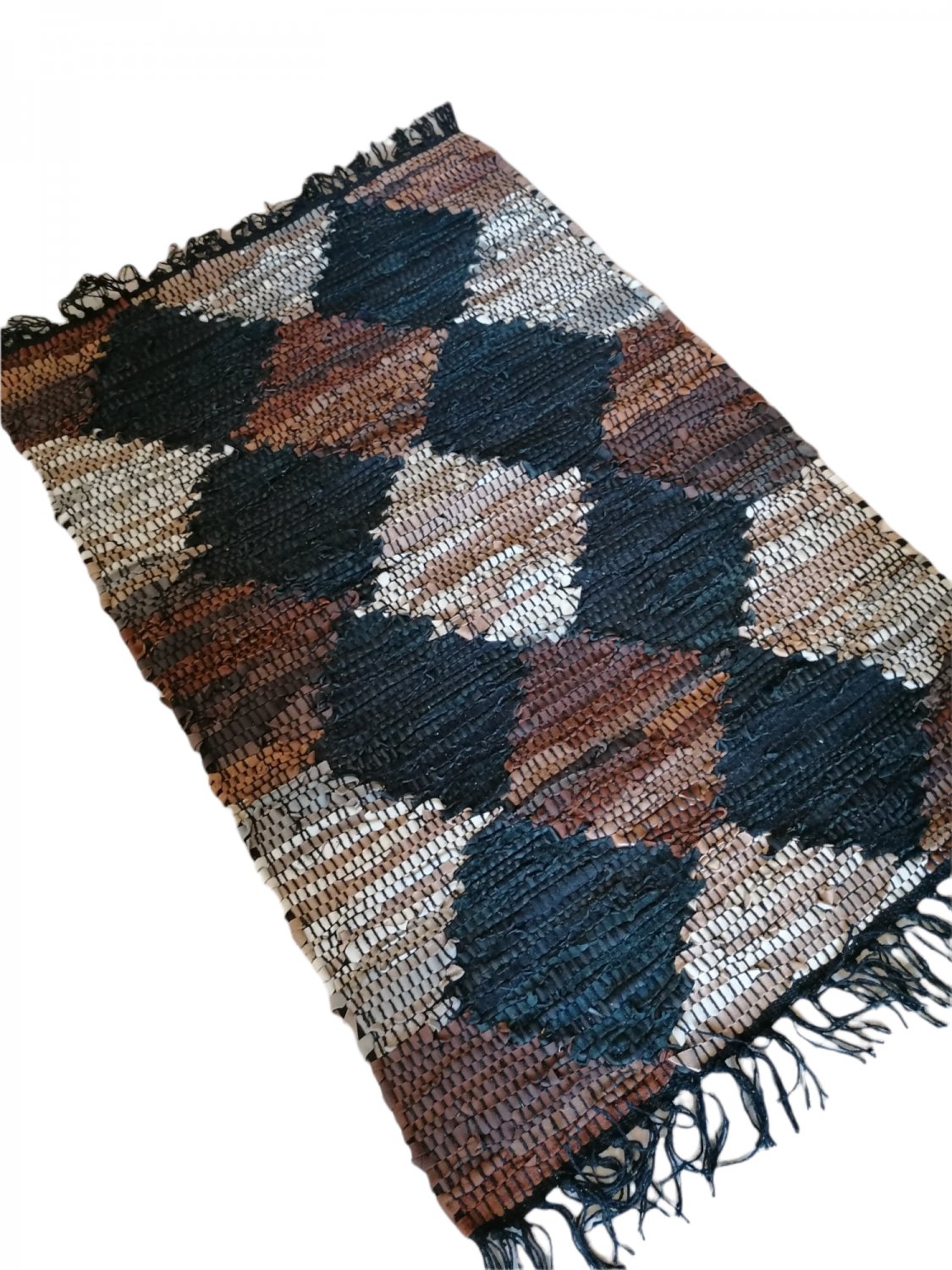 Leather Rug for Fireplace Fireproof Carpet DIAMONDS Hearth Fire Resistant Mat Rug