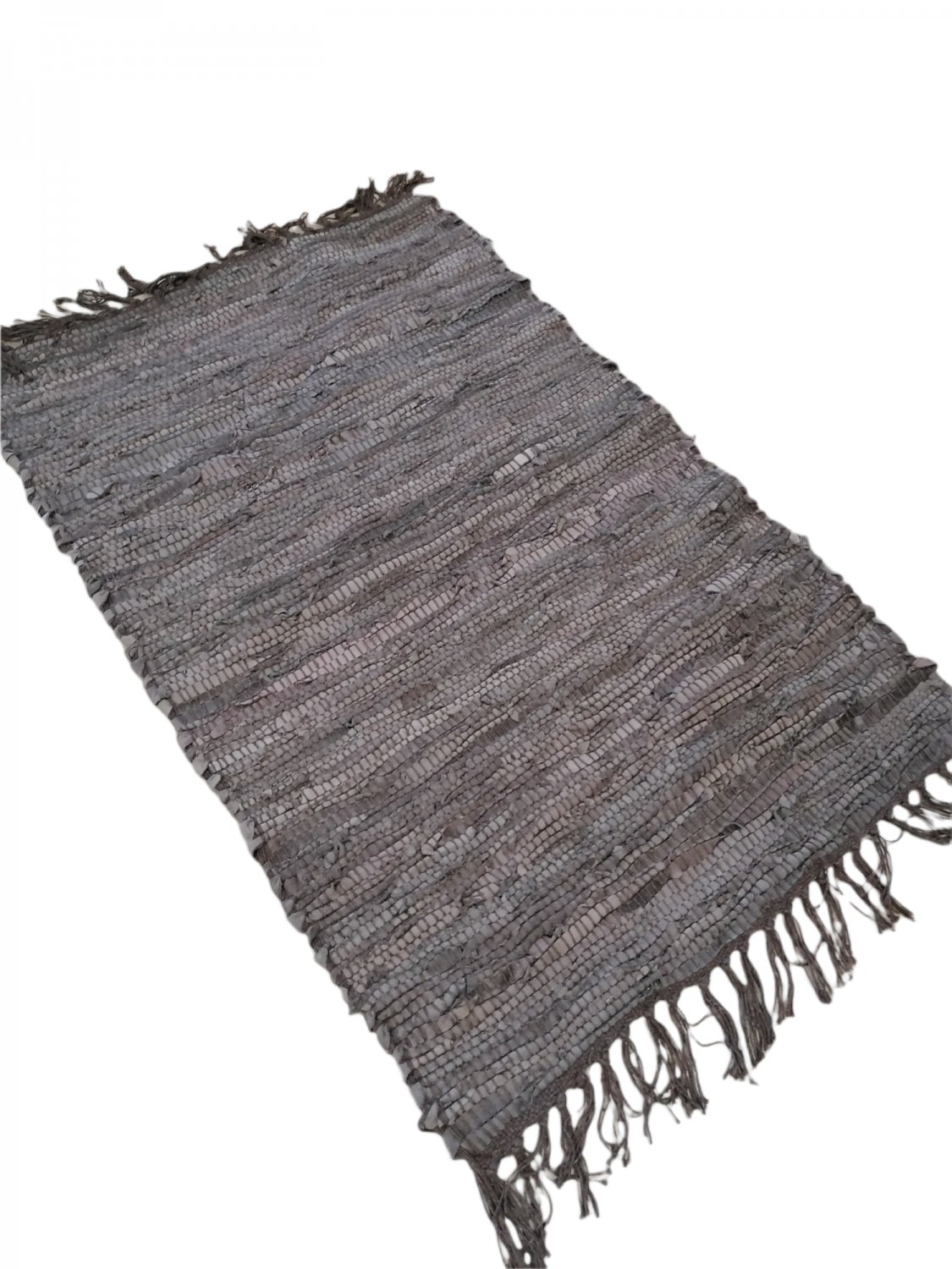 Leather Rug for Fireplace Fireproof Carpet IMPERIAL GRAY Hearth Fire Resistant Mat Rug