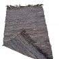 Leather Rug for Fireplace Fireproof Carpet IMPERIAL GRAY Hearth Fire Resistant Mat Rug