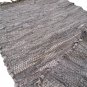 Leather Rug for Fireplace Fireproof Carpet IMPERIAL GRAY Hearth Fire Resistant Mat Rug