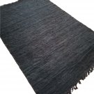 Leather Rug for Fireplace Fireproof Carpet VERY LARGE GRAY Hearth Fire Resistant Mat Rug
