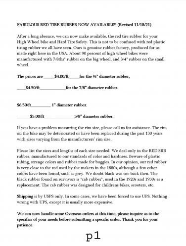 red rubber order forms 4 pages