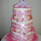 Three Tier Pretty in Pink Layered Puppy Training Pad Cake