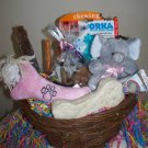 New Puppy Bouncing Baby Girl Gift Basket for Dogs