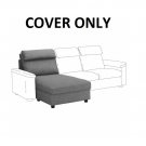 IKEA LIDHULT Cover for Chaise Section Sofa Lejde Gray Slipcover 904.058.50