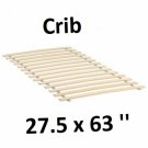 IKEA LUROY Slatted Bed Base Baby CRIB 27x63" Slats Birch Veneer MALM 502.850.91