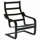 IKEA POANG Black Birch Veneer Armchair FRAME Chair *NO CUSHION* POÄNG 200.698.52