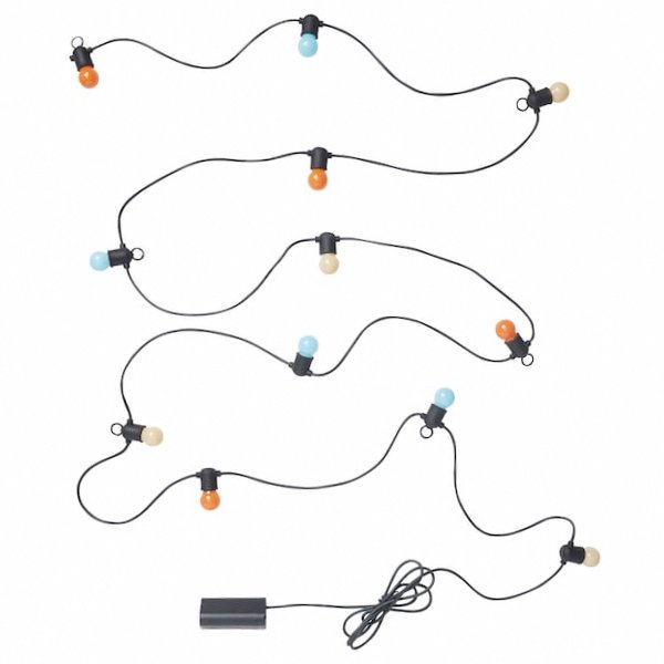 IKEA SOLVINDEN LED Lighting Chain 12 Bulbs Battery-Operated Outdoor String  Light 204.845.63