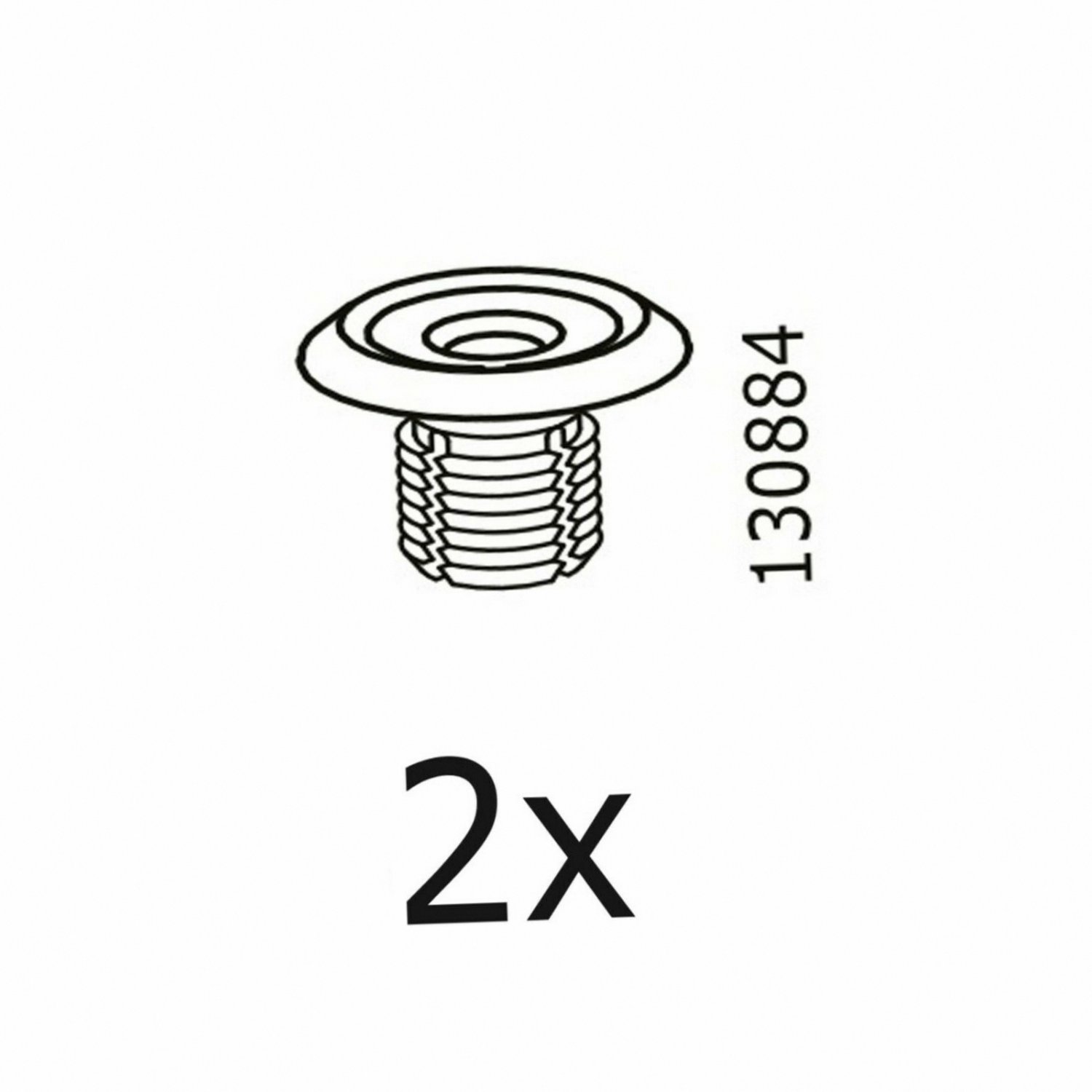 IKEA Plastic Screws Part 130884 (2 Packs) Furniture Hardware Fittings